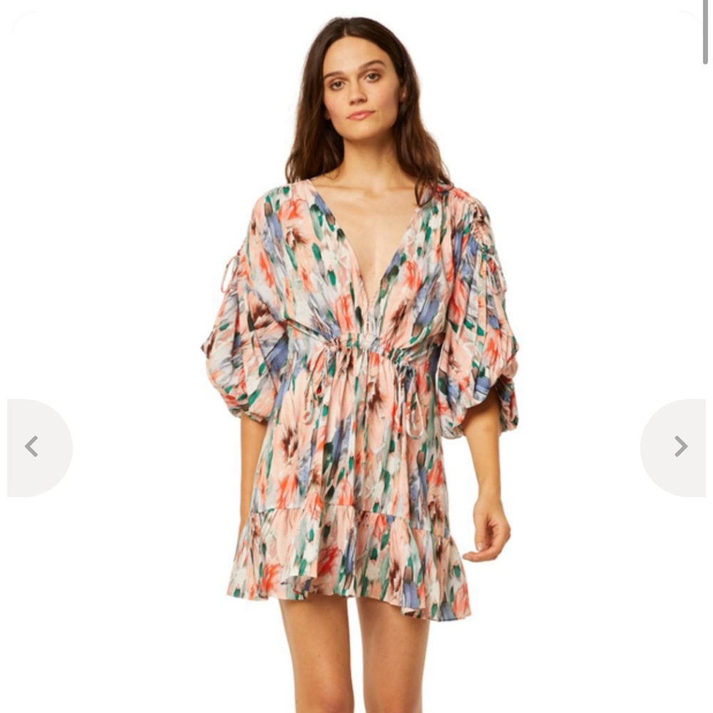 Misa Los Angeles sari dress Eden floral M